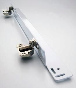 Easy-fit hinge system, steel, white EF1