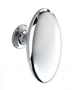 Oval knob, 64mm length, chrome effect