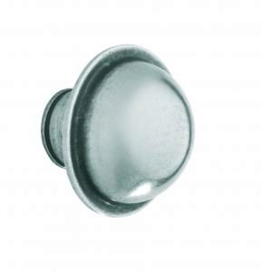 Knob, 49mm diameter, pewter