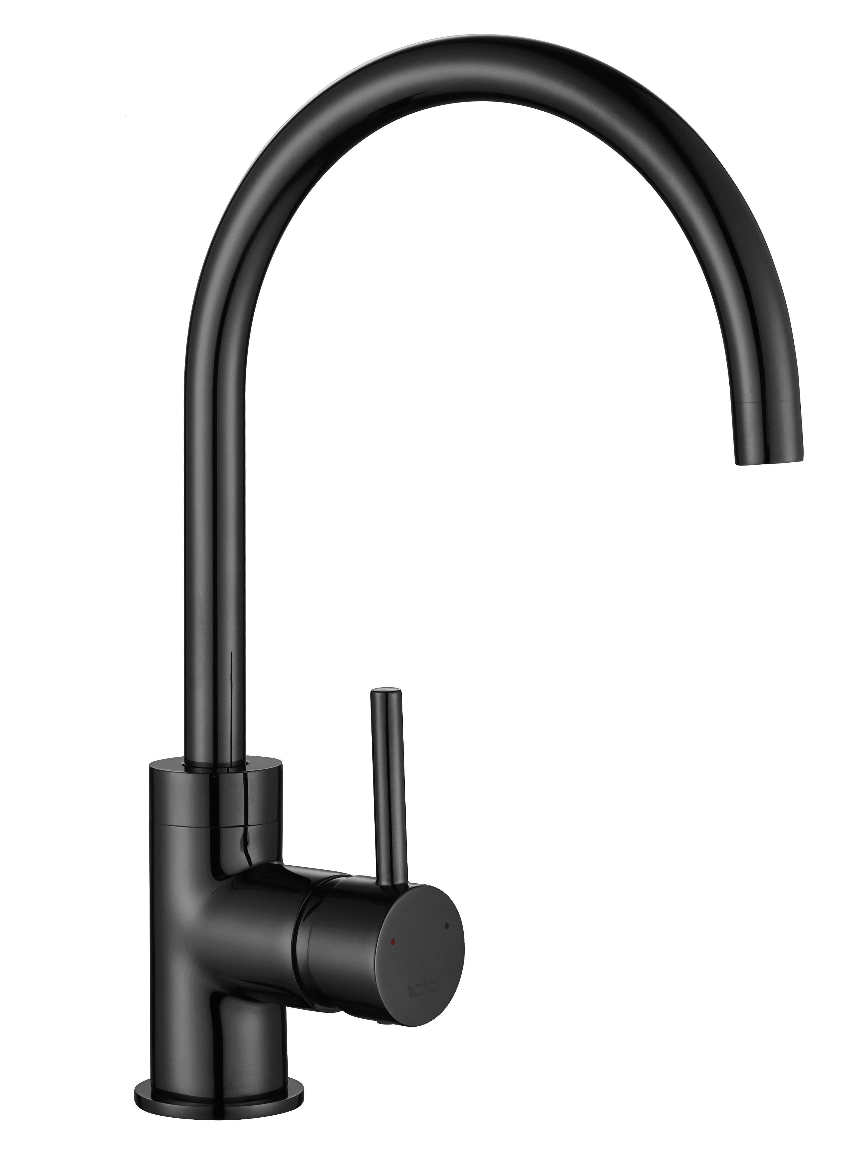 Gun Metal Courbe Curved Spout Kitchen Tap