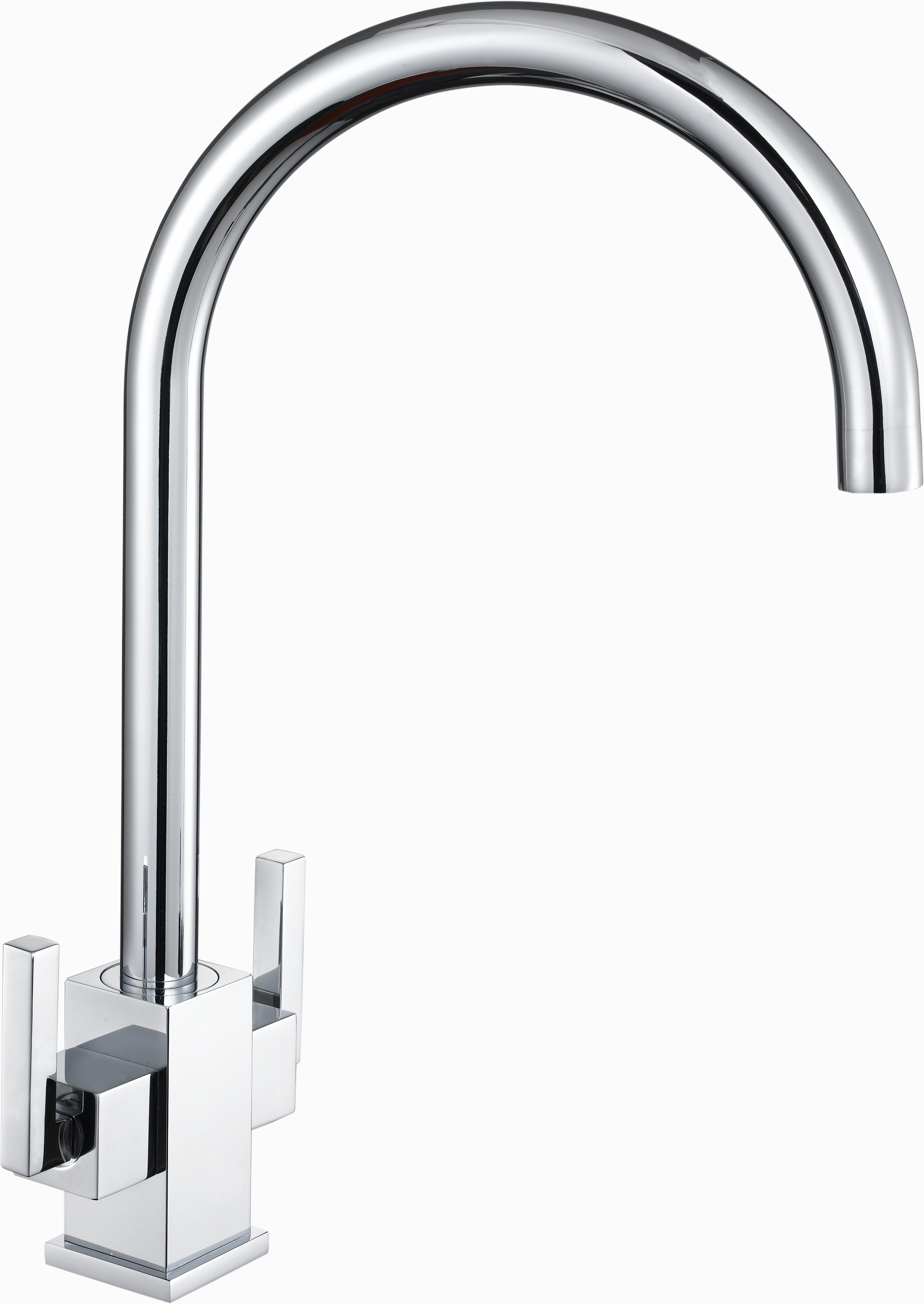 Chrome Ruscello Square Body Slim Lever Kitchen Taps