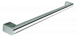 Boss bar handle, 22mm diameter, 237mm long, steel, stainless steel effect