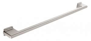 D handle, 320mm, die-cast, brushed steel effect