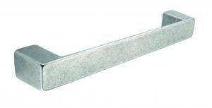 Bar handle, 128mm, antique silver effect