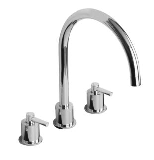 Chrome Aero 3 Hole Kitchen Taps