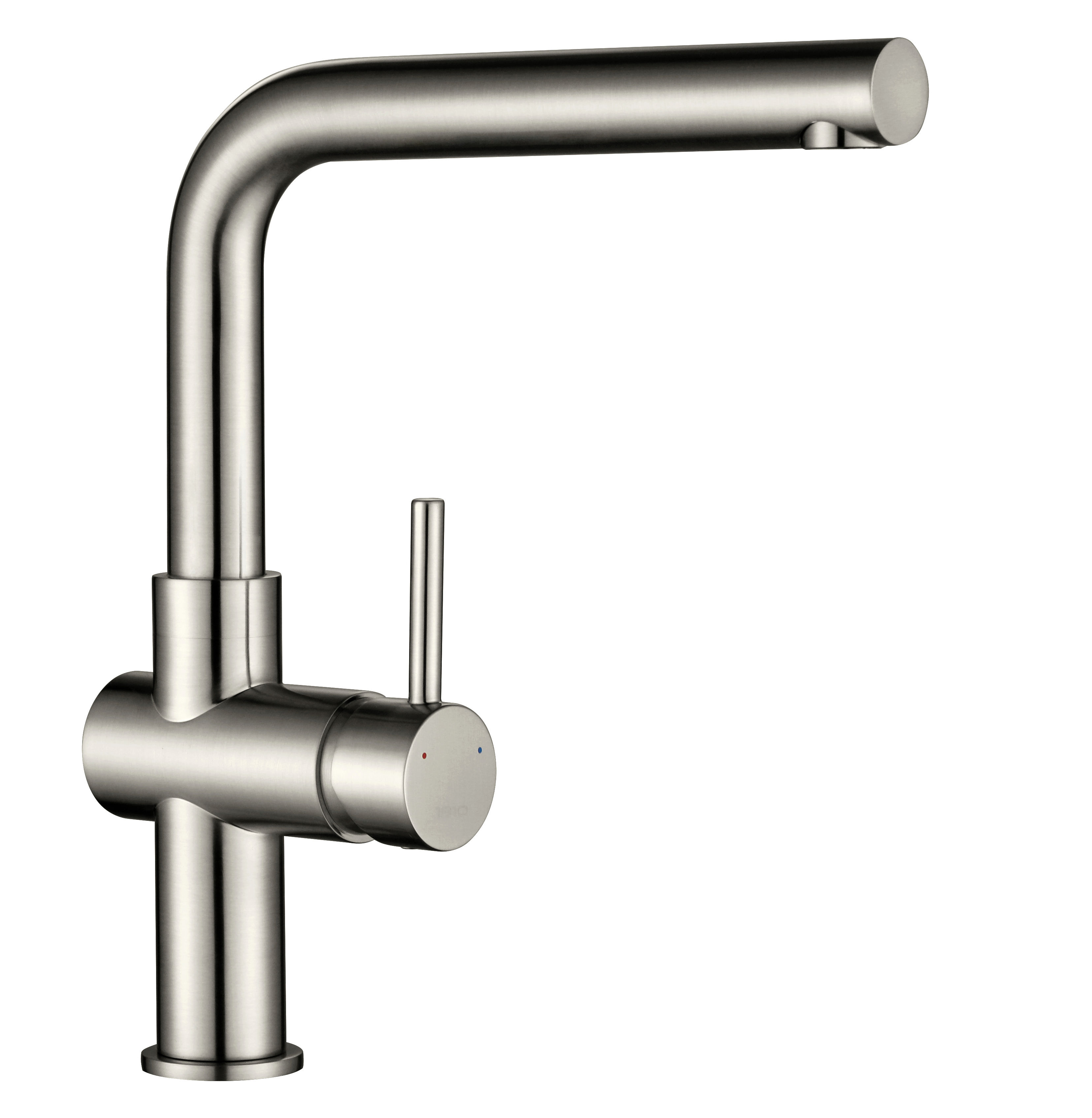 Brushed Steel Davanti Single Lever Kitchen Taps