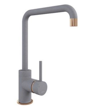 Mocha Purquartz Courbe Squared Spout Kitchen Taps