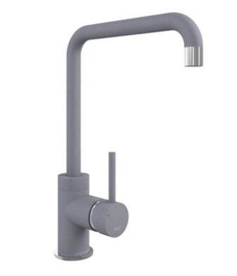 Metallic Grey Purquartz Cascata Square Spout Kitchen Taps