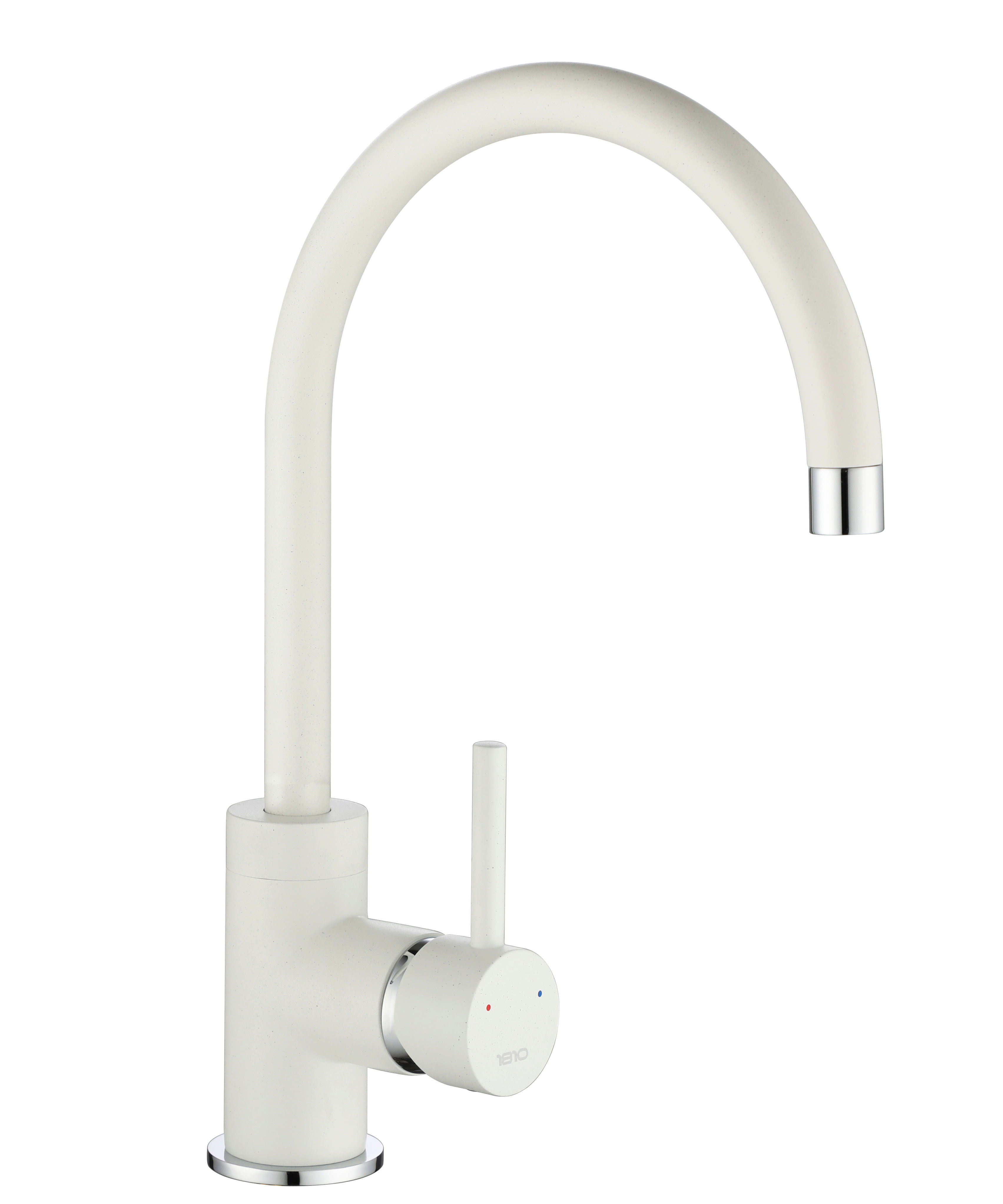 Polar White Purquartz Courbe Curved Spout Kitchen Taps