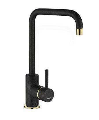 Courbe Squared Spout Tap Gold/Brass - Purquartz (Black)