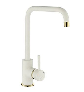 Courbe Squared Spout Tap Gold/Brass - Purquartz (White)