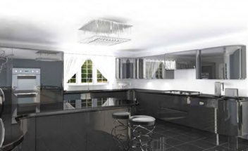 MAK Jazi Collection Anthracite High Gloss Handleless MAK Jazi Collection Anthracite High Gloss Handleless