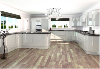 MAK Jazi Collection Light Grey High Gloss Handleless MAK Jazi Collection Light Grey High Gloss Handleless