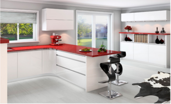 MAK Jazi Collection White High Gloss Handleless