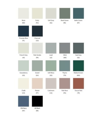 Paint to Order Colours