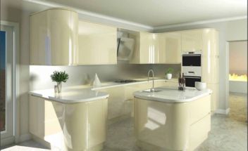 MAK Jazi Collection Alabaster High Gloss Handleless