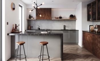 Cosdon Gloss Mid Grey - Multiwood Cosdon Gloss Mid Grey - Multiwood