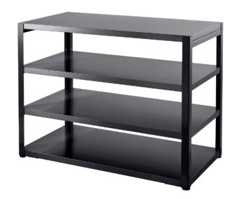 Nordic Line - Side table with shelving 120 cm (Black)