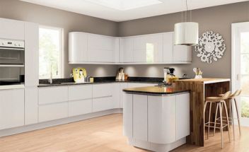 BA Pronto Collection Lacarre Gloss Light Grey Handleless