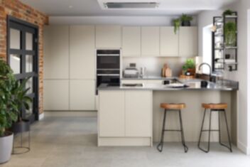 Second Nature Remo Collection Matt Taupe Grey Handleless