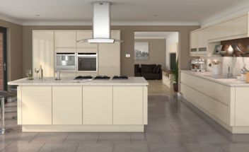 Multiwood Welford Collection High Gloss Cream Handleless