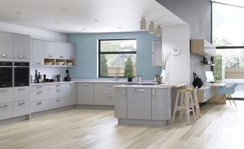 Zola High Gloss Light Grey - Kitchen Stori.