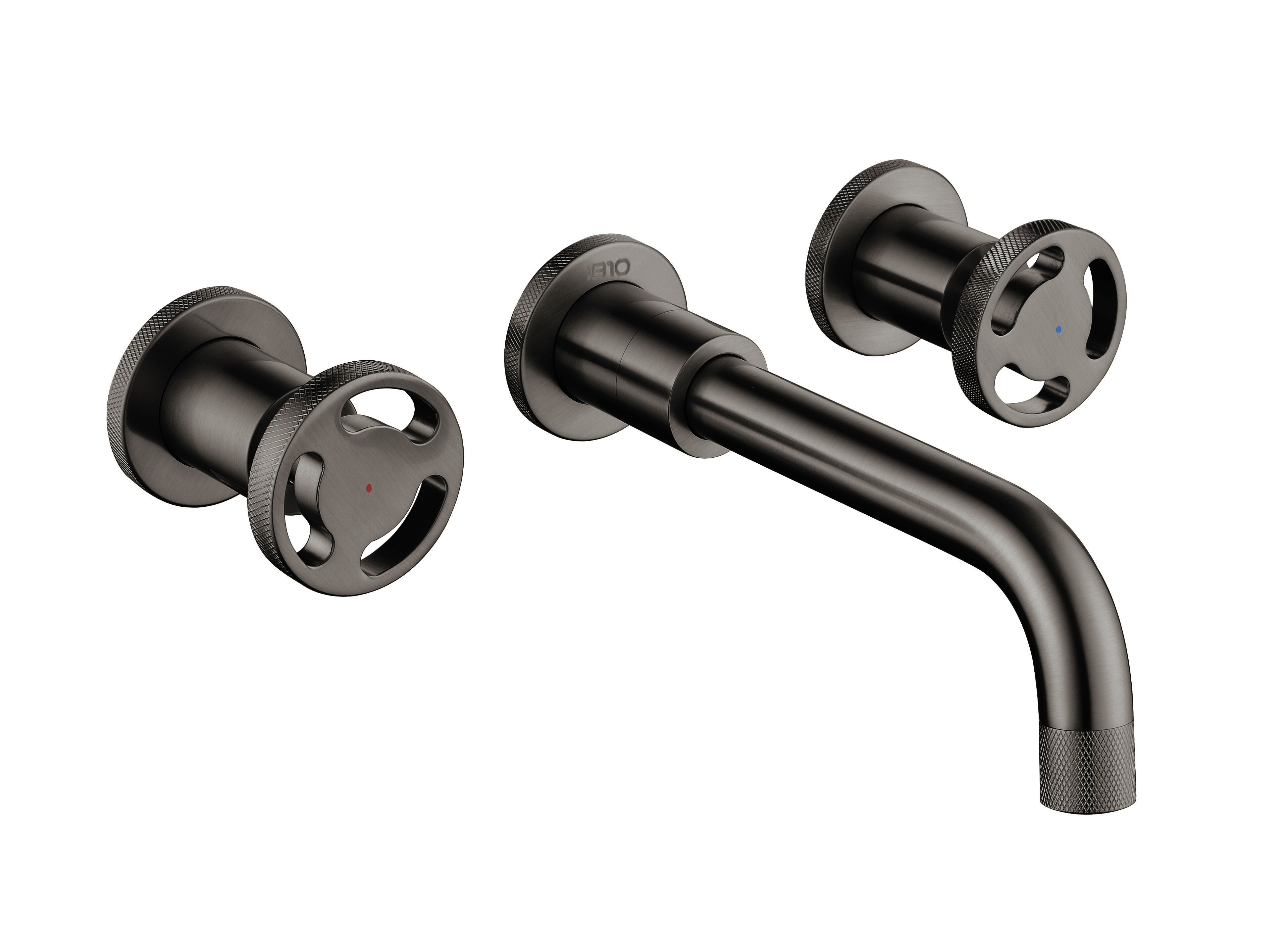 Gun Metal Henry Holt Wall Mount Kitchen Taps