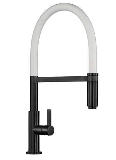 Matte Black Spirale Flexible Spout Kitchen Taps