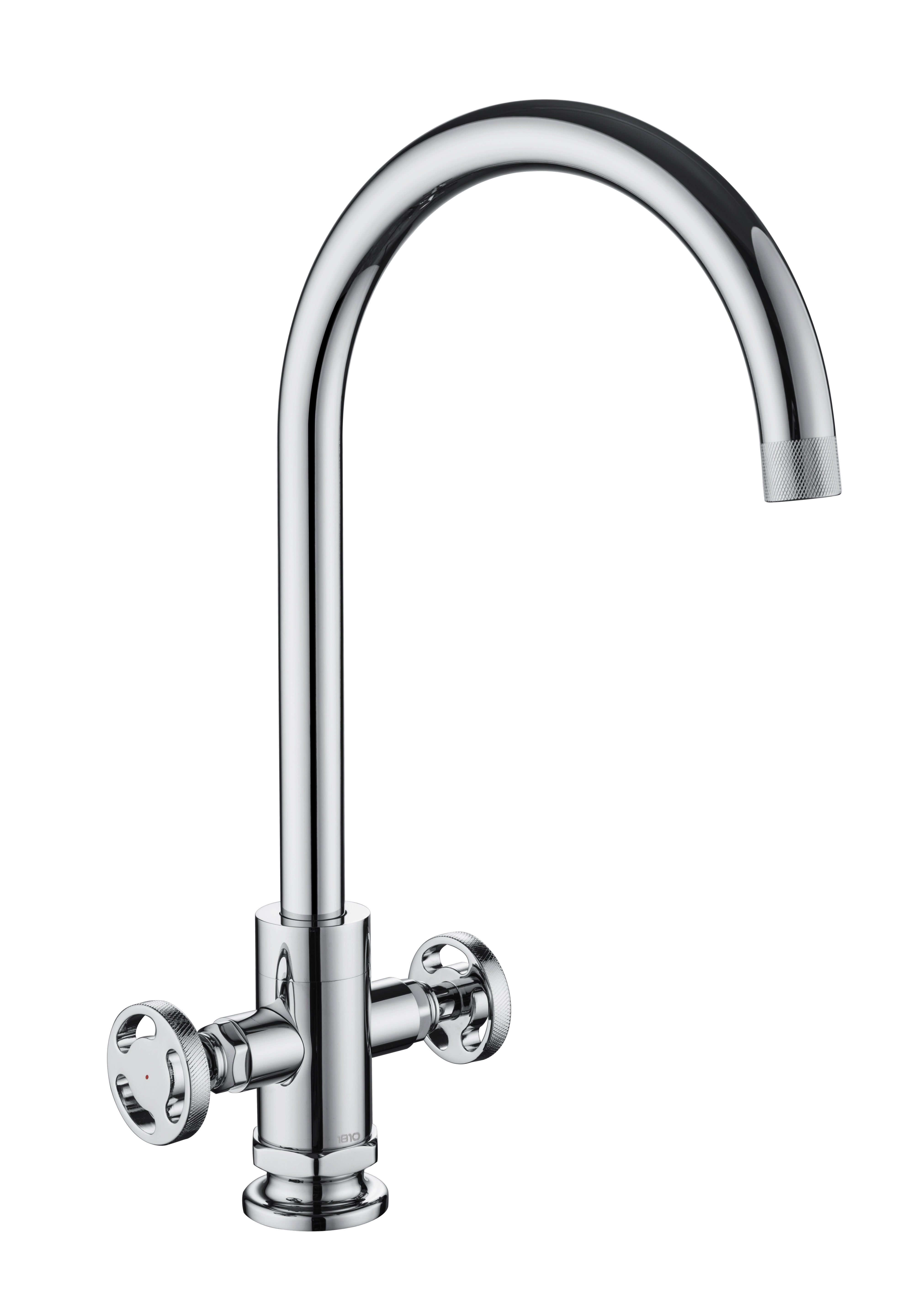 Chrome Henry Holt Twin Lever Kitchen Taps
