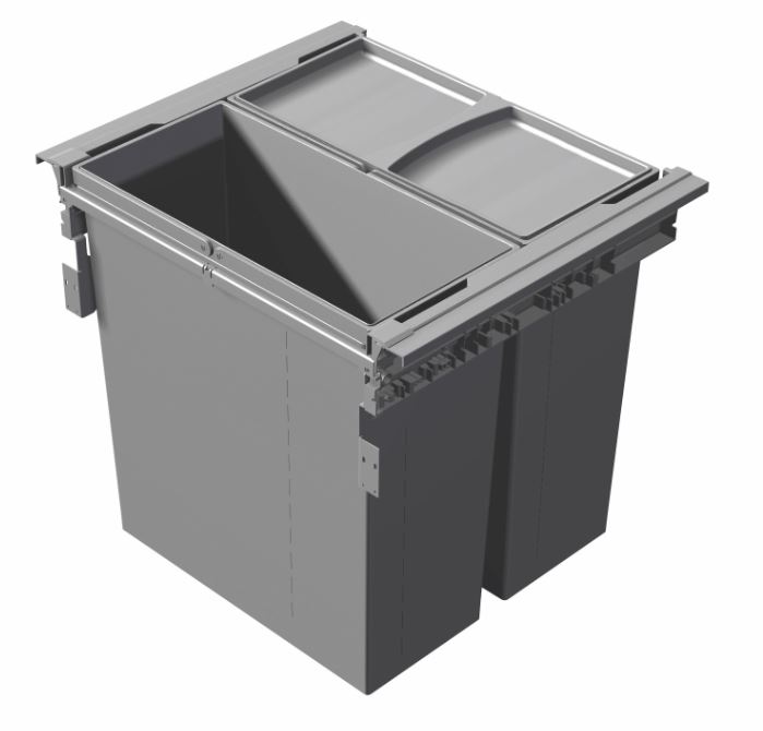 Waste Bin 84 L Grey 463mm H 510mm W , min cabinet width 600mm