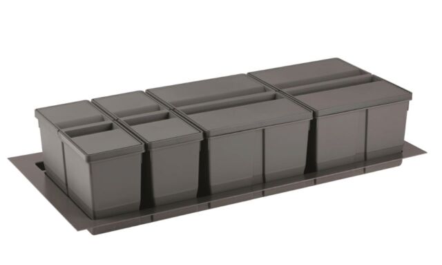 Kitchen Internal Bins for a 1000mm wide drawer unit