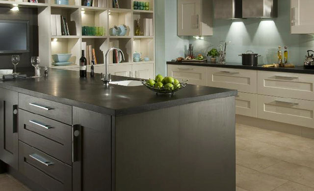 Tavola Oak Stained Anthracite - Kitchen Stori