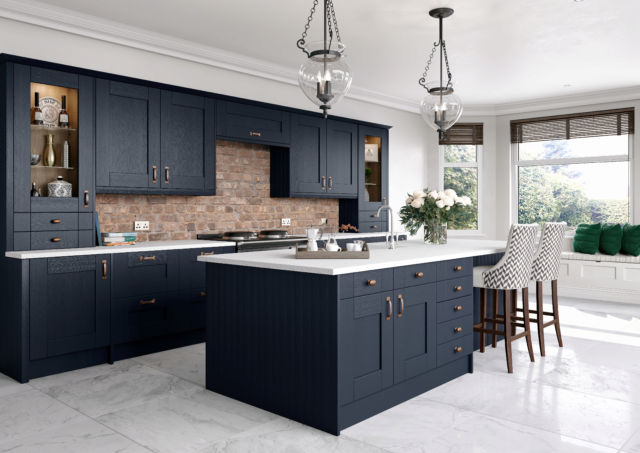 Blue Kitchens 