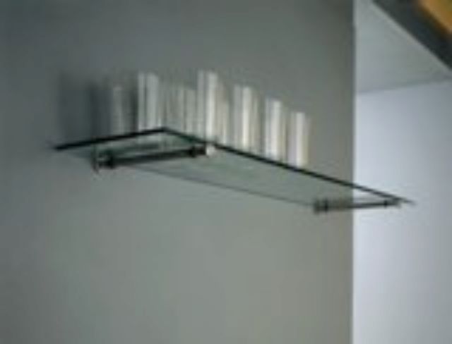 Glass shelves and supports