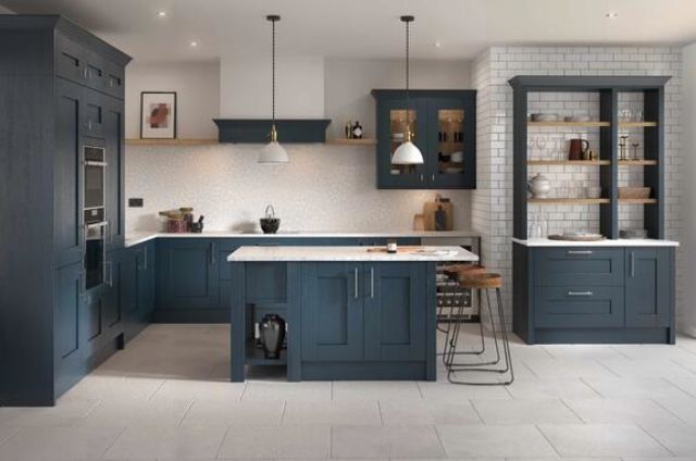 Milbourne Harforth Blue - Second Nature Kitchens