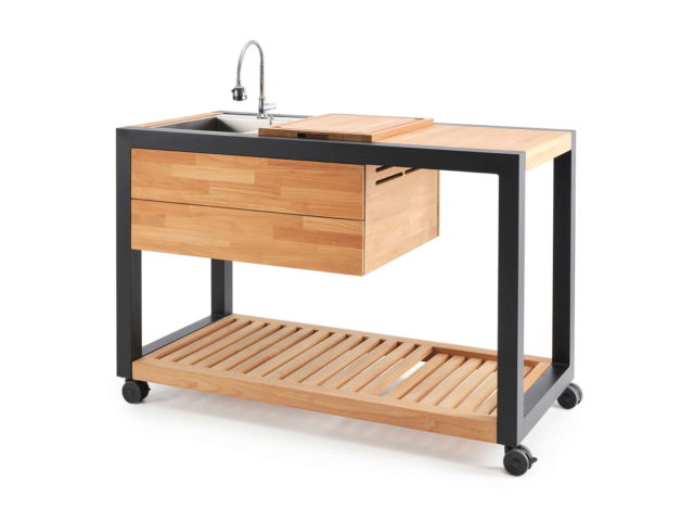 Indu+ - Free-standing worktop with sink - Arvid