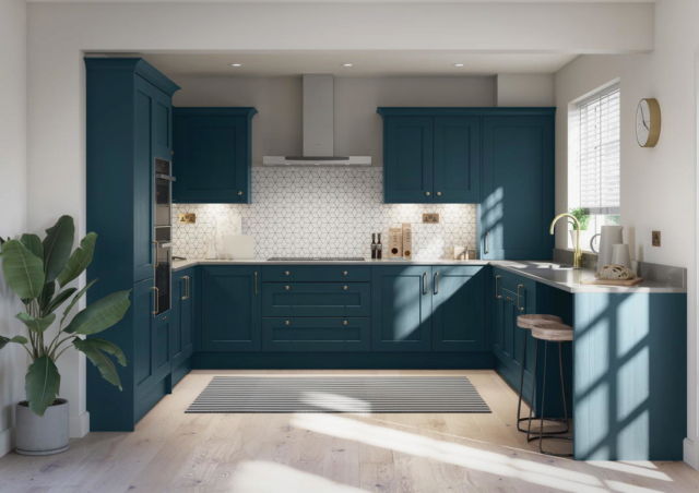 Mornington Shaker Hartforth Blue - Second Nature Kitchens.