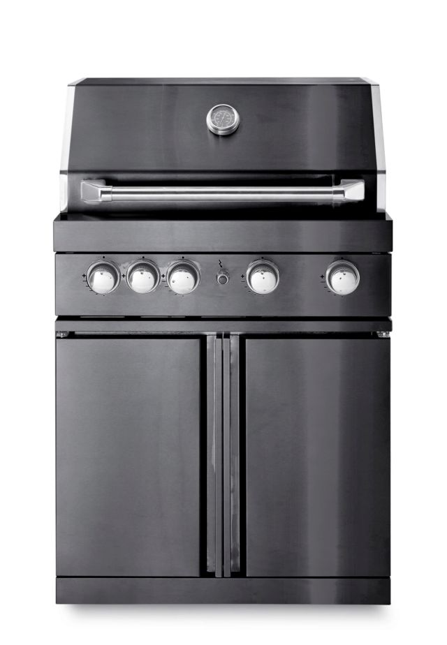 Black Collection - Free-standing gas grill with 4 efficient burners and infrared system\n\n