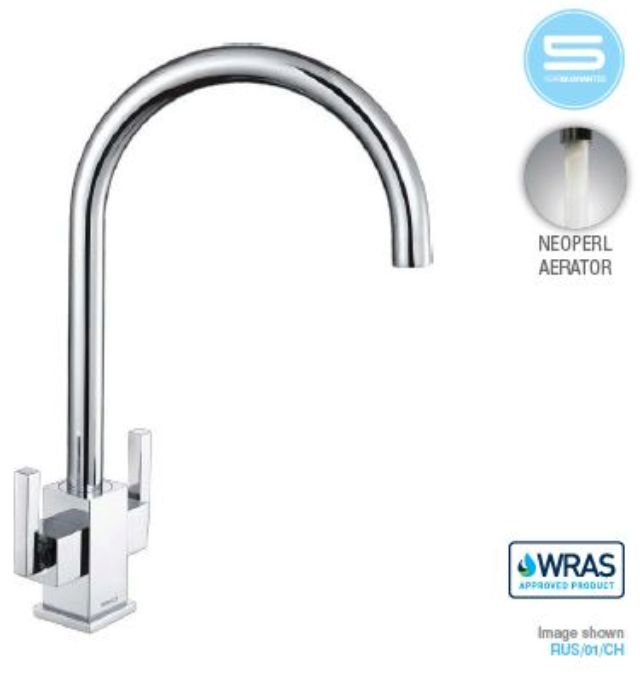 Ruscello Square Body Slim Lever Taps