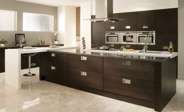 Tavola Oak Stained Black Brown Ferrara - Kitchen Stori