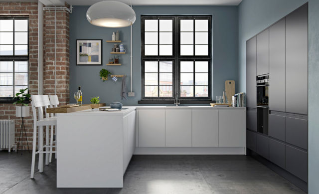 Strada Matt White Handleless - Kitchen Stori