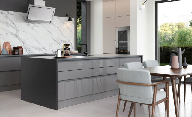 Zola Gloss Dust Grey - Kitchens Stori