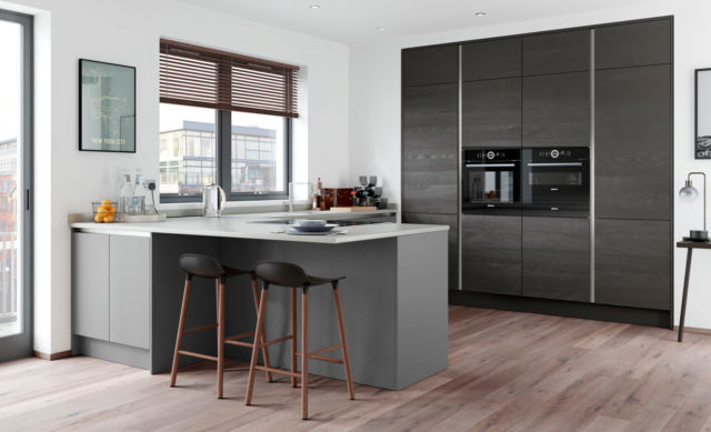 Zola Matt Dust Grey True Handleless - Kitchen Stori