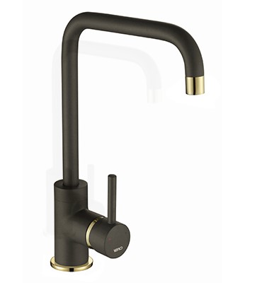 Courbe Squared Spout Tap Gold/Brass - Purquartz (Mocha)