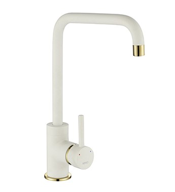 Courbe Squared Spout Tap Gold/Brass - Purquartz (White)