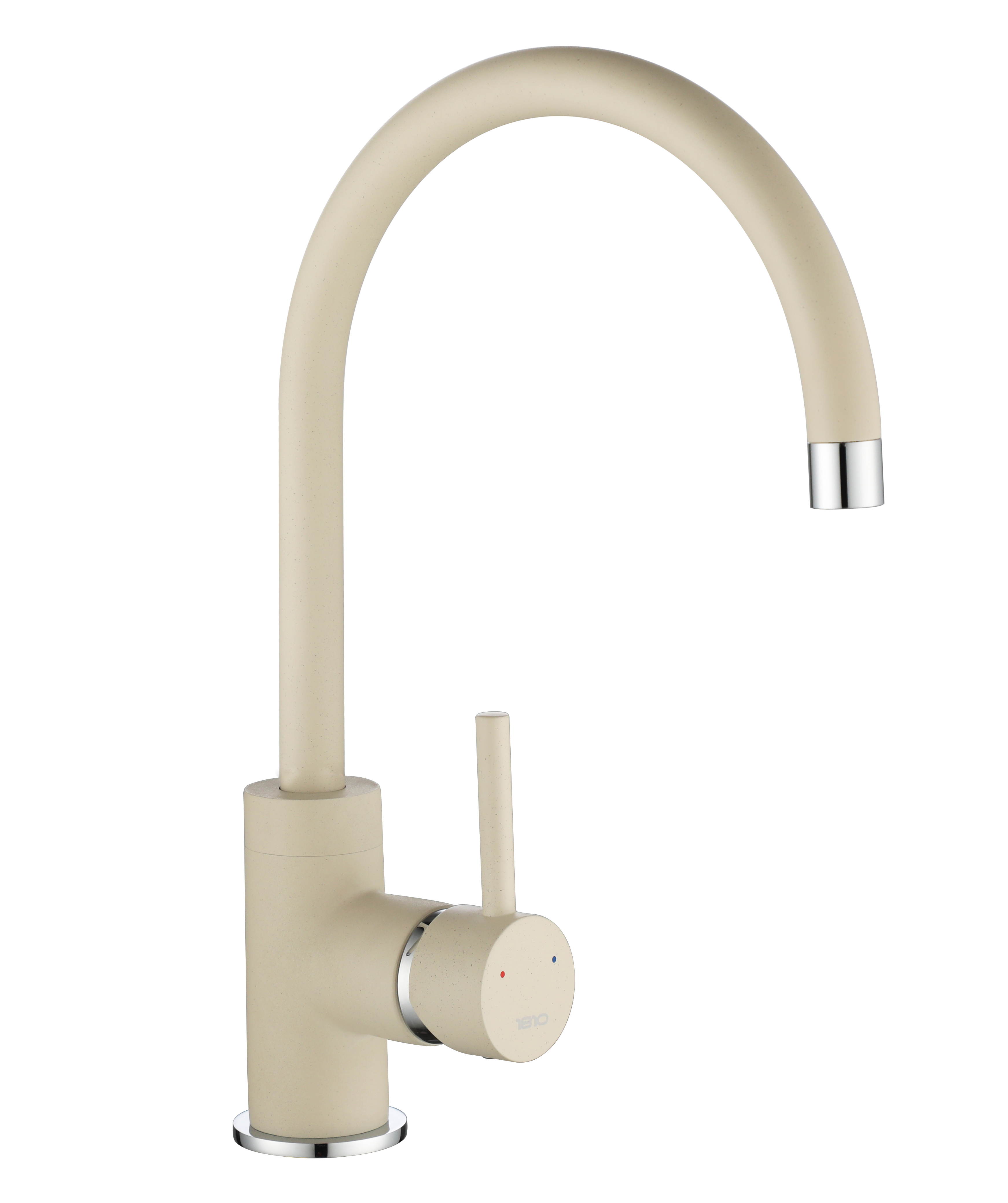 Champagne Purquartz Courbe Curved Spout Kitchen Taps