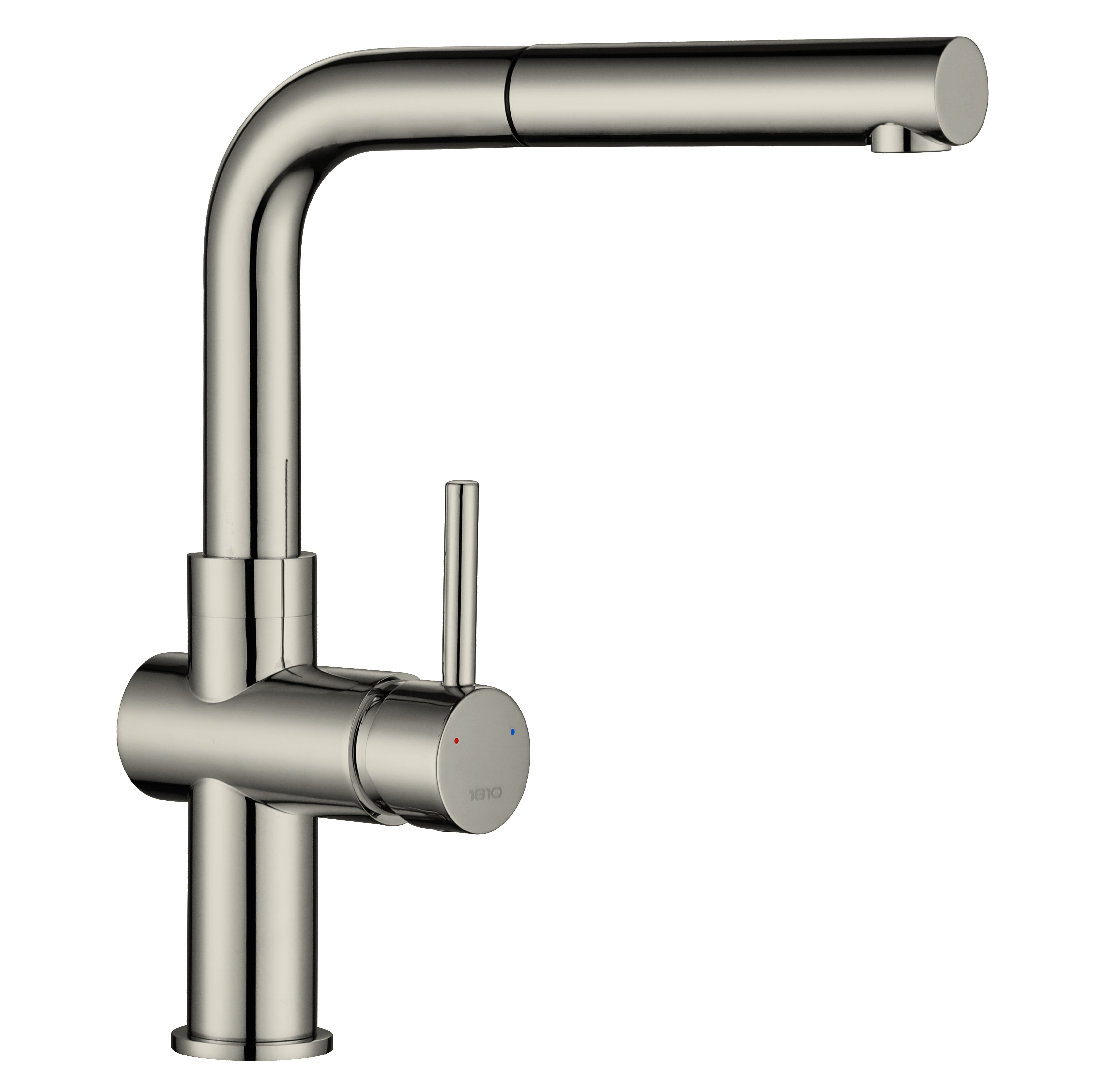 Brushed Steel Davanti Pull Out Spray Kitchen Taps