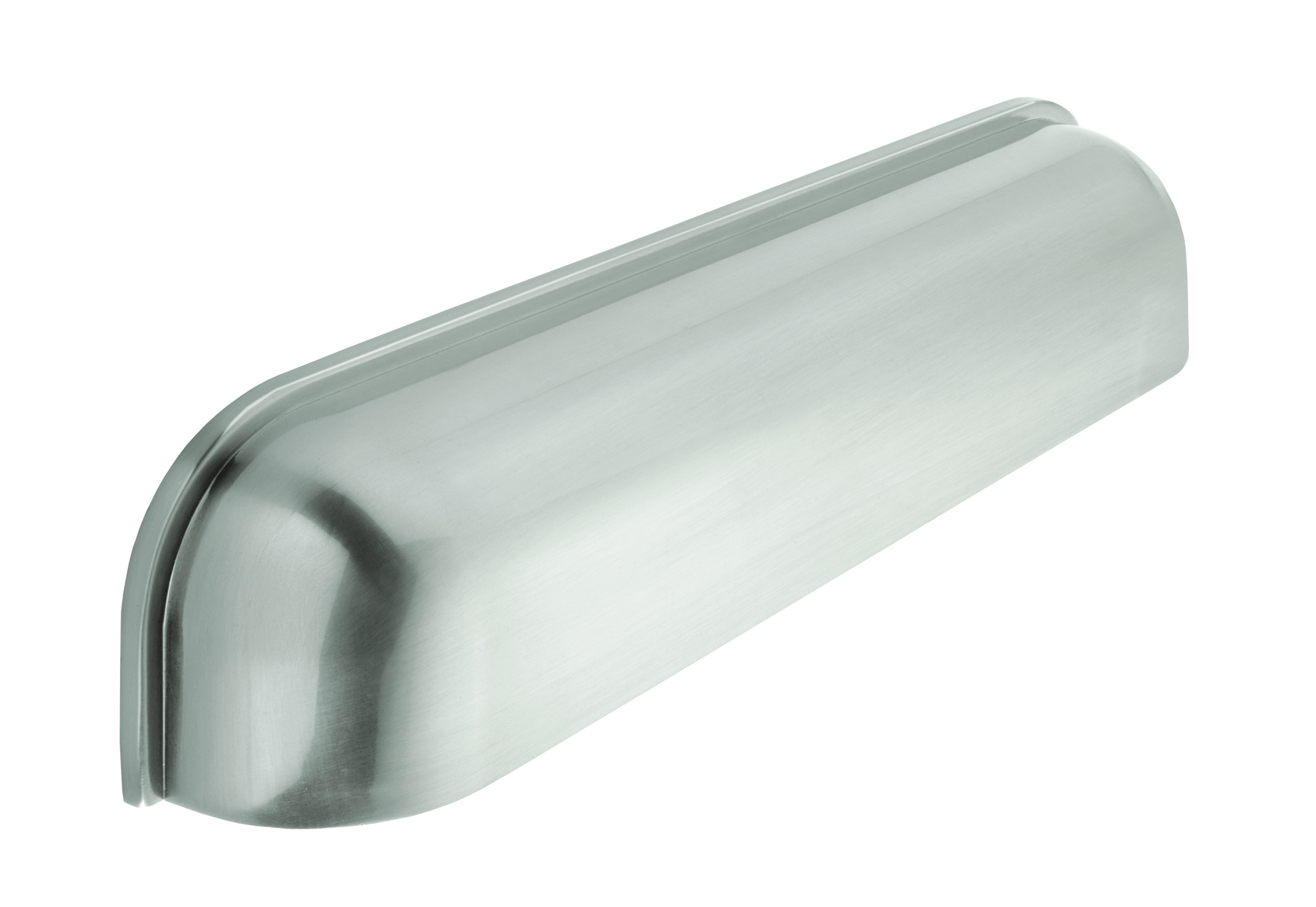 Cup handle, 192mm stainless steel effect 