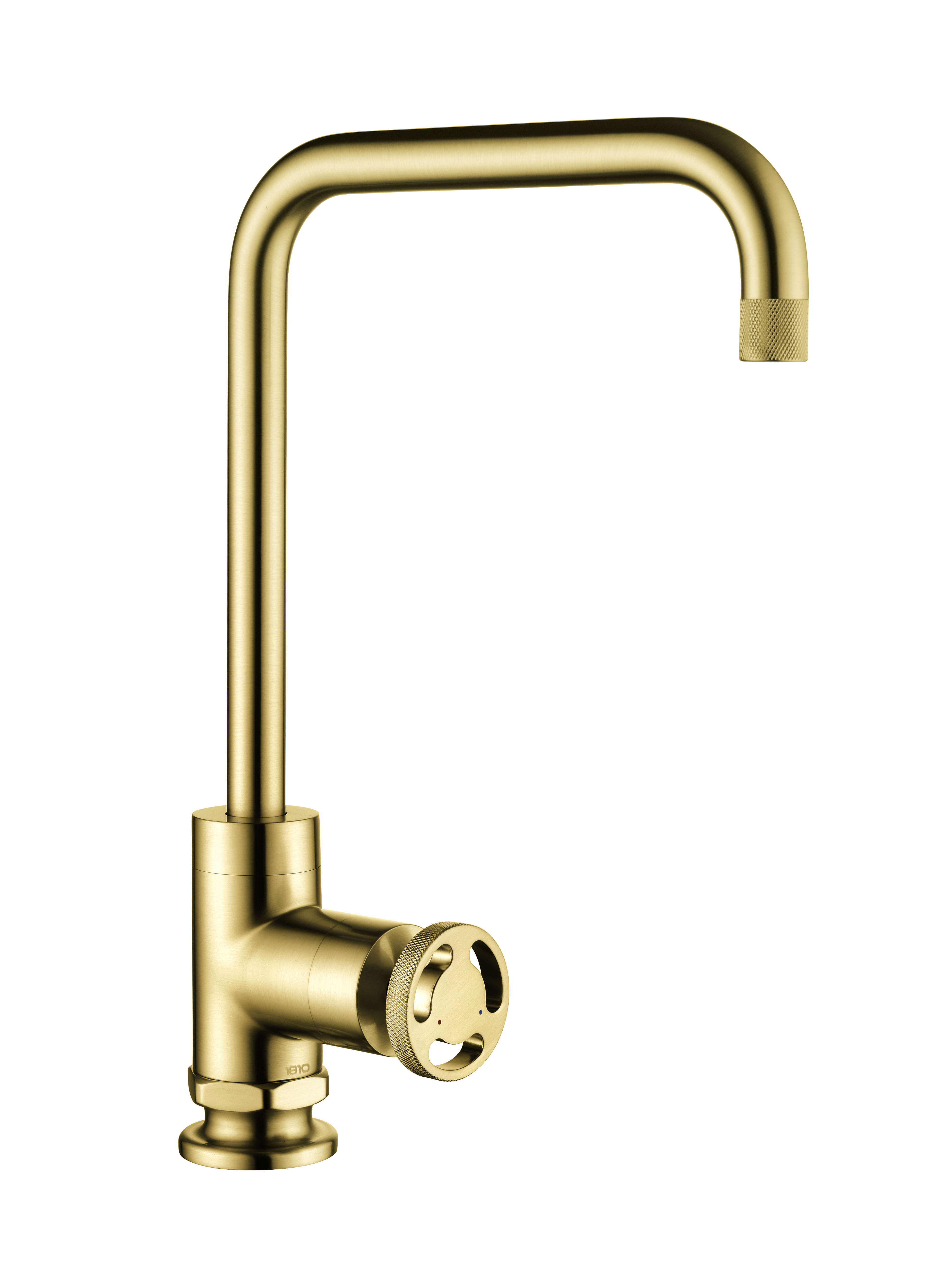 Brushed Gold Brass Henry Holt Single Lever Kitchen Taps