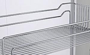Classic chrome universal tray for larder and base pull-out units 